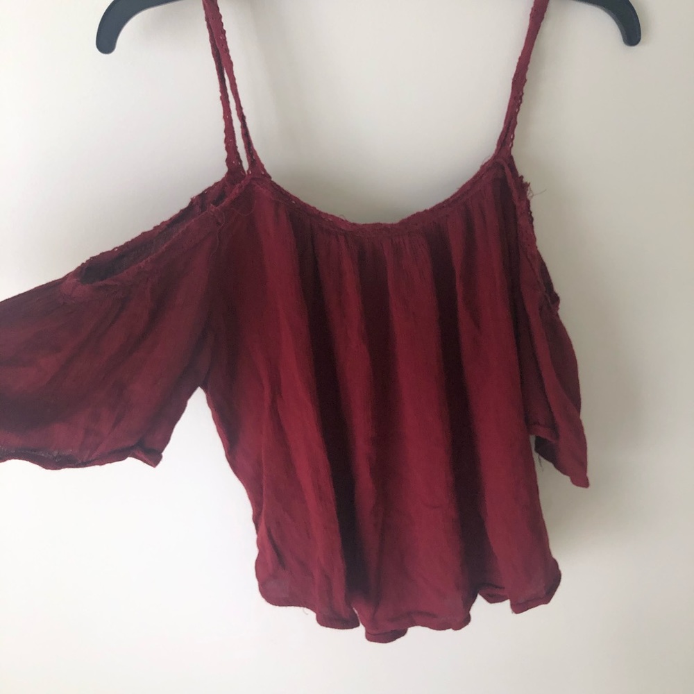 red off the shoulder